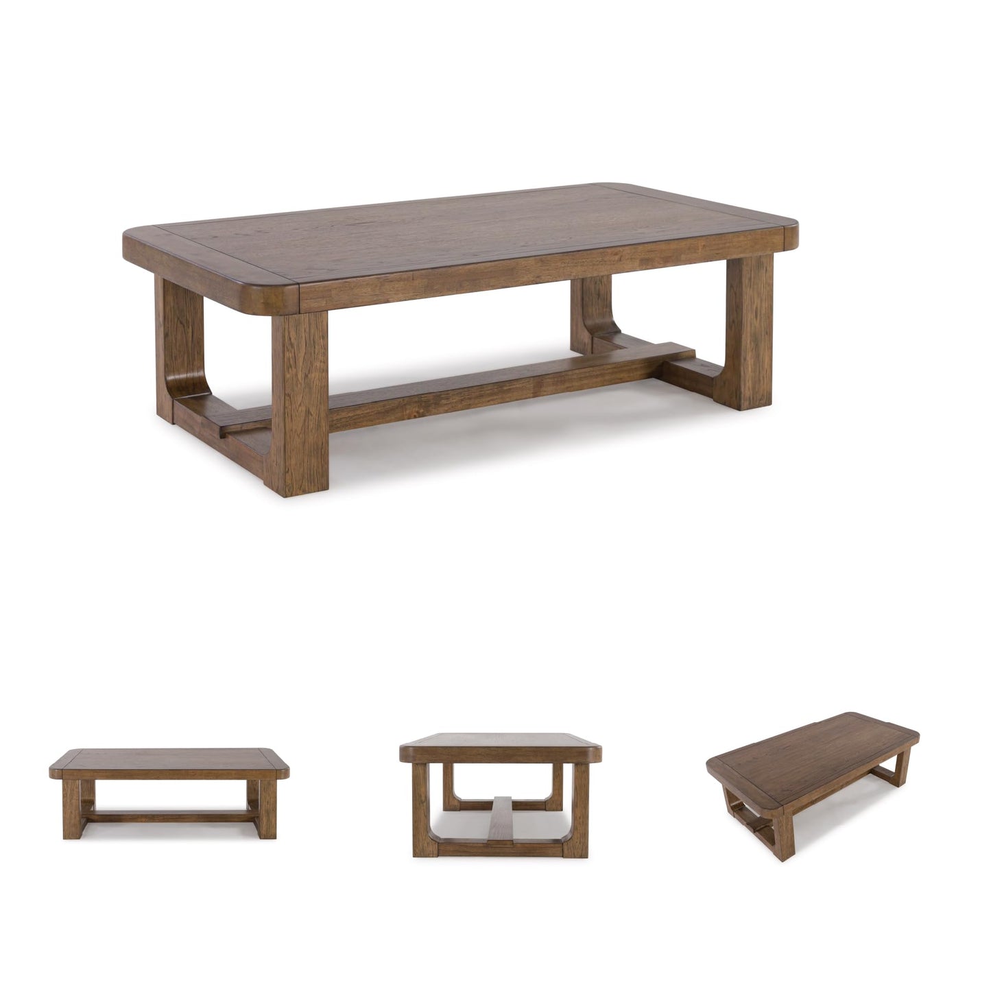 Signature Design by Ashley Cabalynn Traditional Farmhouse Coffee Table, Brown