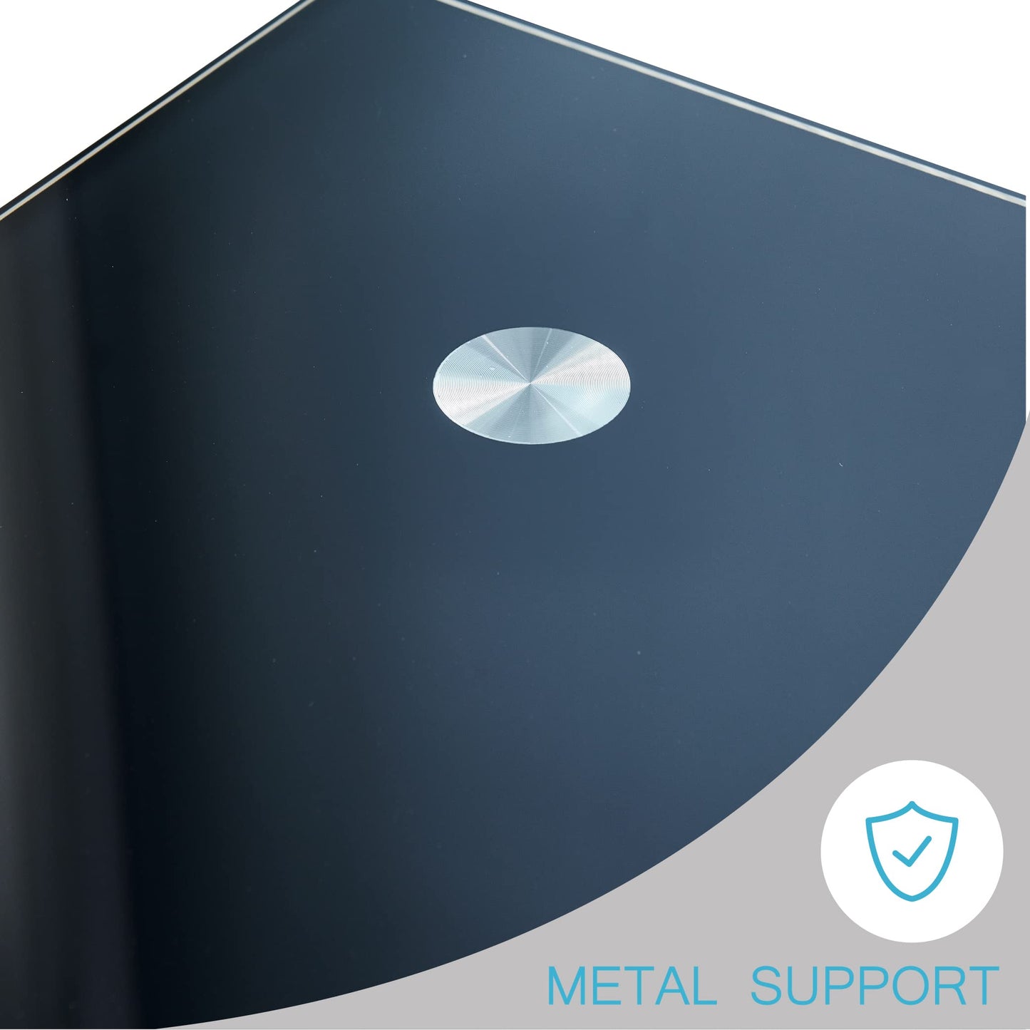 Btrpily Modern Rectangle Coffee Table for Living Room, 39.5D x 23.5W x 17.5H in, Black Glass Tea Table with Wooden Legs & Lower Storage Shelf, Stylish Center Table for Home or Waiting Room