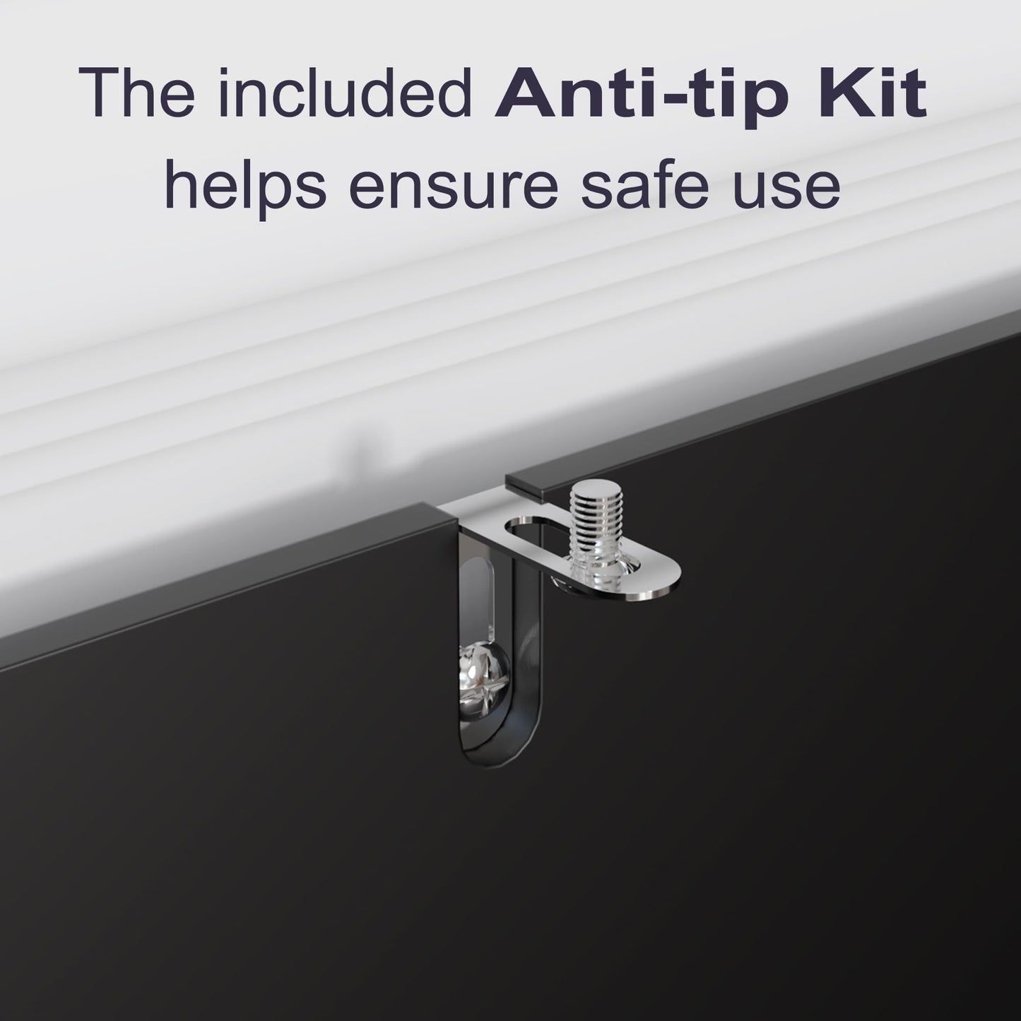 47" Sideboard Buffet Cabinet with 4 Doors, Modern Farmhouse Coffee Bar Storage Table for Kitchen, Dining, or Living Room, Black