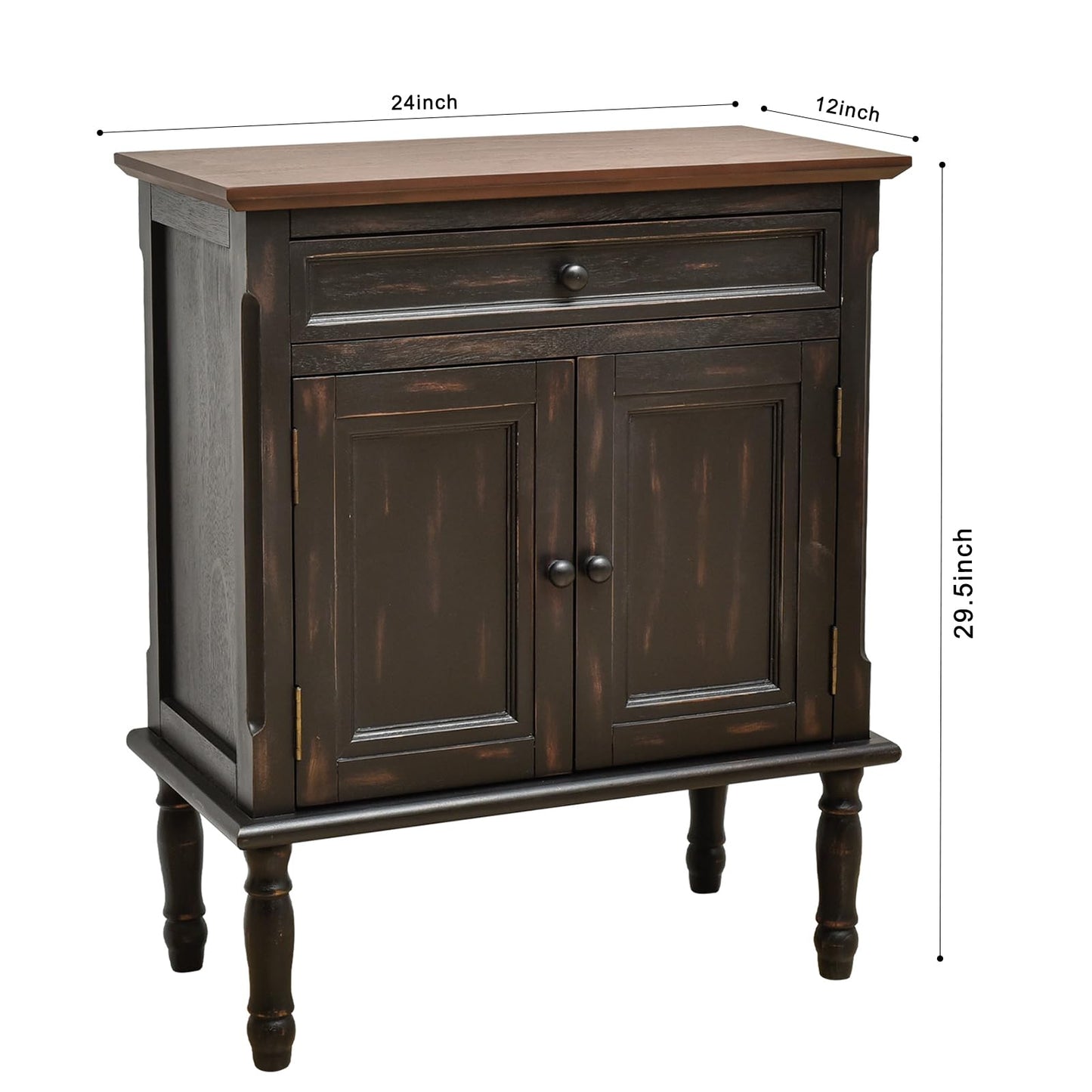 **Storage Cabinet, Coffee Bar Buffet Sideboard with Doors and Drawers, Modern Buffet Cabinet Storage Table for Kitchen, Dining Room, Entryway, and Living Room, Black**