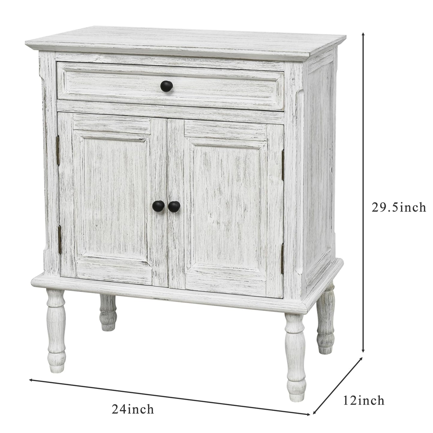 **Storage Cabinet, Coffee Bar Buffet Sideboard with Doors and Drawers, Modern Buffet Cabinet Storage Table for Kitchen, Dining Room, Entryway, and Living Room, Wash White**