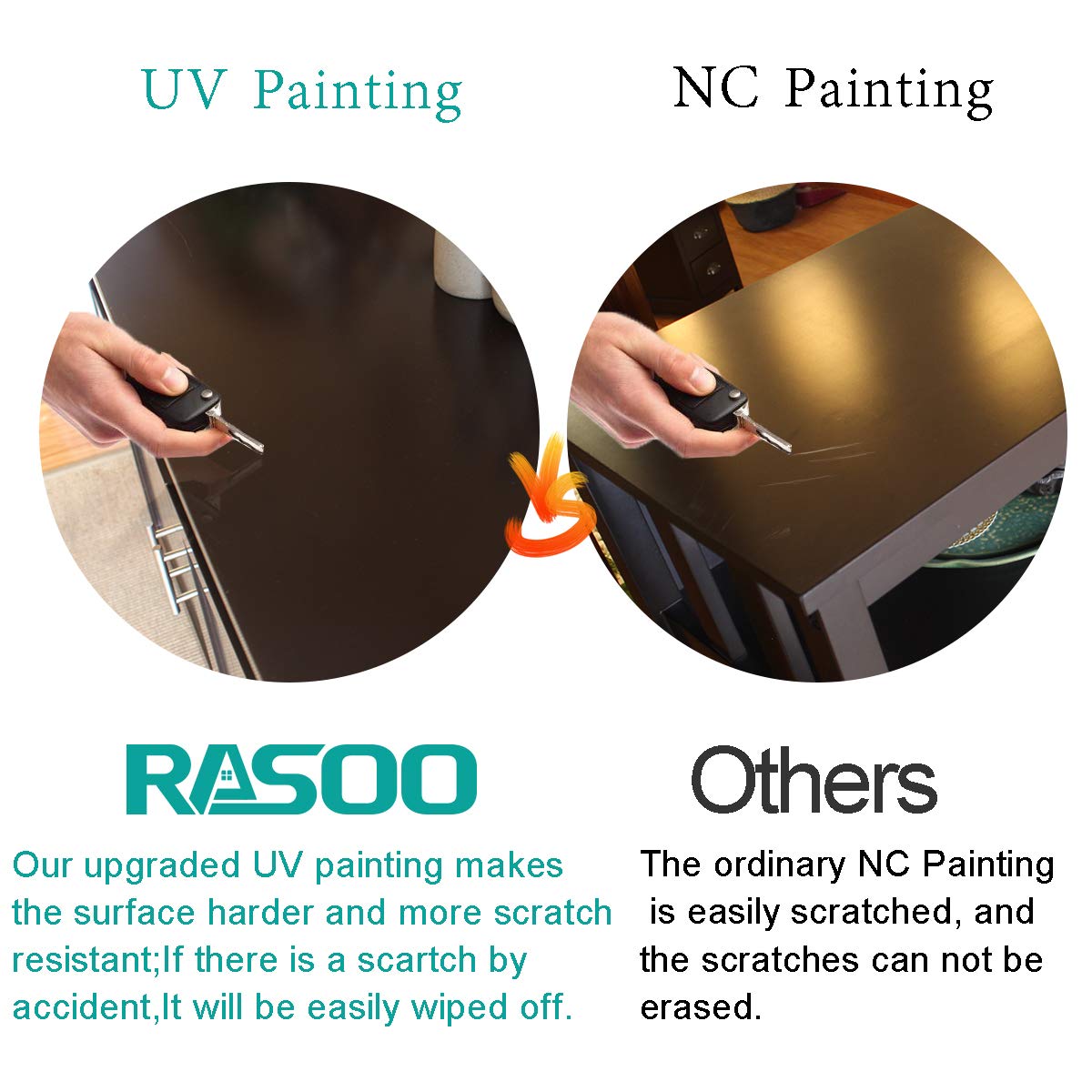 Espresso Buffet Cabinet with 2 Doors, Large Modern Storage Cabinet, MDF and Wood, 39.96" x 15.75" x 34.25"